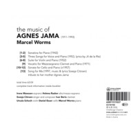 COMPLETE MUSICAL WORKS OF AGNES JAMA