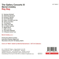 THE GALLERY CONCERTS III - RAG BAG