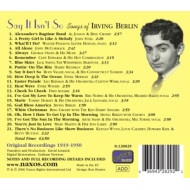 SONGS OF IRVING BERLIN