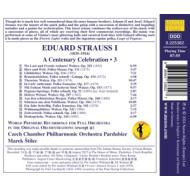 EDUARD STRAUSS I: A CENTENARY CELEBRATION, VOL. 3