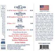 COPLAND: THE TENDER LAND SUITE - CRESTON: SAXOPHONE CONCERTO - KAY: PIETA
