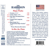 HARBISON: PIANO WORKS