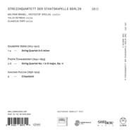 VERDI: STRING QUARTET IN E MINOR - TCHAIKOVSKY: STRING QUARTET NO. 1 - PUCCINI: CRISANTEMI