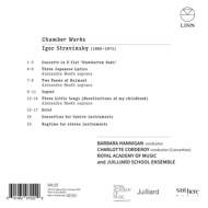 STRAVINSKY: CHAMBER WORKS