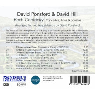 BACH, FASCH & VIVALDI: BACH-CENTRICITY: CONCERTOS, TRIOS & SONATAS ARRANGED FOR TWO HARPSICHORDS
