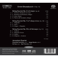 SHOSTAKOVICH: STRING QUARTETS N 2,7 & 10