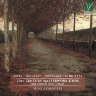 20TH CENTURY MASTERWORK DUOS, FOR VIOLIN AND CELLO