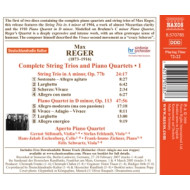 STRING TRIO/PIANO QUARTET VOL.1