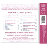 MUSIC FOR CLARINET QUARTET