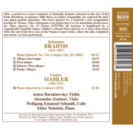 PIANO QUARTET NO.2/PIANO QUARTET