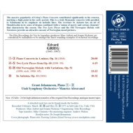 GRIEG: PIANO CONCERTO IN A MINOR - OLD NORWEGIAN MELODY WITH VARIATIONS