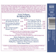 KORNGOLD SONGS VOL.2