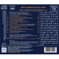 FRITZ KREISLER : THE COMPLETE RECORDINGS, VOL. 11