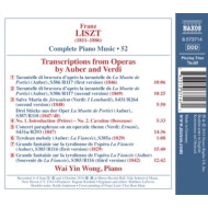 TRANSCRIPTIONS FROM OPERAS BY AUBER AND VERDI