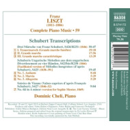 COMPLETE PIANO MUSIC VOL.59 - SCHUBERT TRANSCRIPTIONS