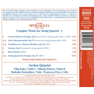 COMPLETE WORKS FOR STRING QUARTET VOL.1