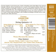 GEORGE ONSLOW: STRING QUINTETS 4 NOS. 23 & 31