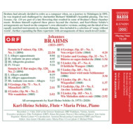BRAHMS CLARINET SONATAS OP.120 (FLUTE AND PIANO)