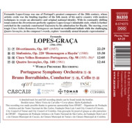 FERNANDO LOPES-GRACA: DIVERTIMENTO - SINFONIETA - CINCO VELHOS ROMANCES PORTUGUESES - QUATRO INVENGUES