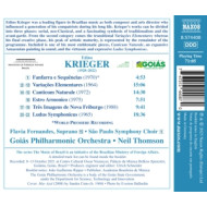 EDINO KRIEGER: CANTICUM NATURALE - LUDUS SYMPHONICUS