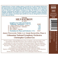 VALENTIN SILVESTROV: SYMPHONY FOR VIOLIN AND ORCHESTRA WIDMUNG