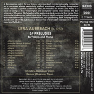 LERA AUERBACH: 24 PRELUDES FOR PIANO AND VIOLIN