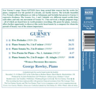IVOR GURNEY: PIANO SONATAS NOS. 1 AND 3