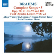 JOHANNES BRAHMS: COMPLETE SONGS, VOL. 5