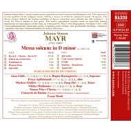 JOHANN SIMON MAYR: MESSA SOLENNE IN D MINOR