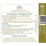 FRANZ LISZT: TRANSCRIPTIONS OF RELIGIOUS WORKS