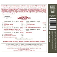 MIGNONE: COMPLETE VIOLIN SONATAS