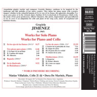 WORKS FOR SOLO PIANO/WORKS FOR PIANO AND CELLO