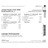 COMPLETE STRING QUARTETS VOL.11: OP.17 NOS.1, 3 & 5