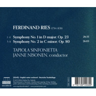 FERDINAND RIES: SYMPHONIES NOS. 1 & 2