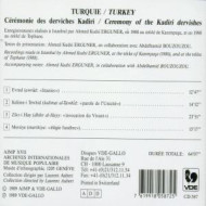 TURQUIE-CEREMONIE DES DERVICHES KADIRI