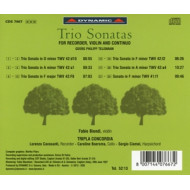 TRIO SONATAS FOR RECORDER, VIOLIN & CONCERTO