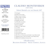 SCHERZI MUSICALI A 3 VOCI, VENEZIA 1607