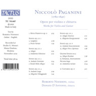 PAGANINI: OPERE PER VIOLINO E CHITARRA