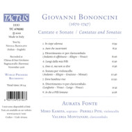 BONONCINI: CANTATE E SONATE