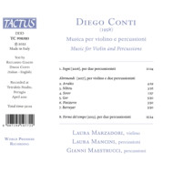 CONTI: MUSICA PER VIOLINO E PERCUSSIONI
