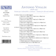 VIVALDI: SONATAS FOR CELLO & CONTINUO