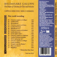 GALUPPI: FIRST VESPERS OF CHRISTMAS FOR CHOIR AND ORCHESTRA