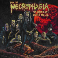 HERE LIES NECROPHAGIA 35 YEARS OF DEATH...