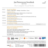 SWEELINCK: THE COMPLETE VOCAL WORKS