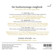 THE HUEHUETENANGO SONGBOOK - MUSIC FROM 16TH CENTURY GUATEMALA