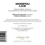 MOMPOU LIVE