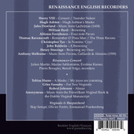 RENAISSANCE ENGLISH RECORDERS
