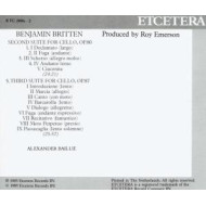 CELLO SUITES 2&3 (VOL.2)