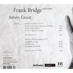 FRANK BRIDGE: PIANO SONATA/MINIATURE PASTORALS/LAMENT &