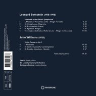 WILLIAMS: VIOLIN CONCERTO NO. 1 - BERNSTEIN: SERENADE
